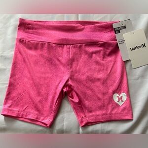 Hurley Girl’s Bike Shorts Size 6X NEW Hyper Pink
